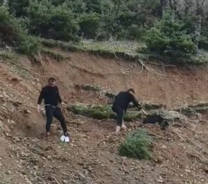Çamura Saplanan Keçi Son Anda Kurtarıldı