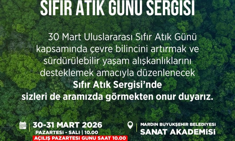 Mardin’de Sıfır Atık Seferberliği. Çevre Bilinci İçin Sergi Kapılarını Açıyor