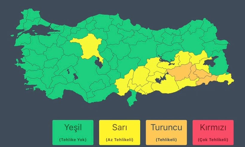 Mardin İçin Alarm: Kuvvetli ve Şiddetli Yağış Uyarısı