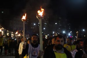 Mardin’de Okul Saldırılarına Meşaleli Protesto