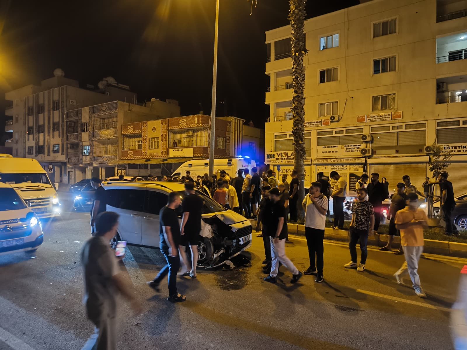 Nusaybin’de İki Otomobil Çarpıştı: 1 Yaralı