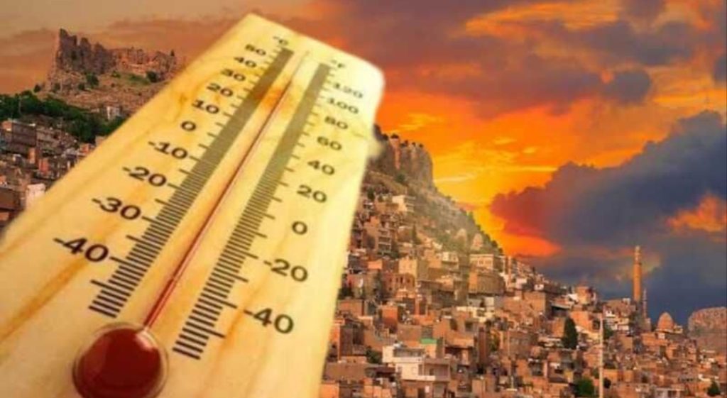 Mardin’de Kavurucu Sıcaklar Etkisini Sürdürüyor